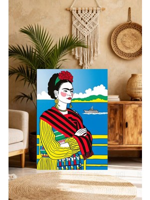 Mgi Design Premium Kalite Maksimal Tasarım Eseri Boho Stilinde Kanvas Tablo Salon Dekoru