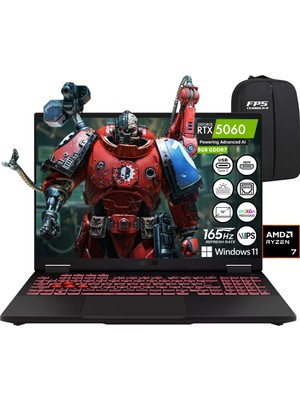 Asus Tuf Gaming A16 FA608UM Ryzen 7 260 RTX5060 16GB Ram 512GB SSD 16" IPS Wuxga 165Hz W11 Taşınabilir Bilgisayar