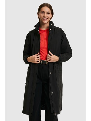 U.s. Polo Assn. Kadın Siyah Trençkot 50319257-VR046