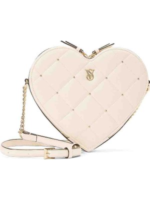 Victoria's Secret Heart Crossbody Bag - Cream