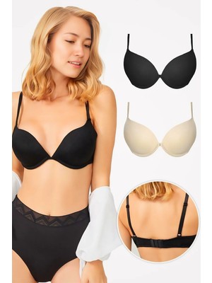 Homay 2'li Push-Up Balenli Sütyen