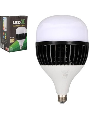 Ledx AL-TH100 Akım Korumalı 9000 Lümen E27 Duy 100W Beyaz Maxi Kristal Torch LED Ampul