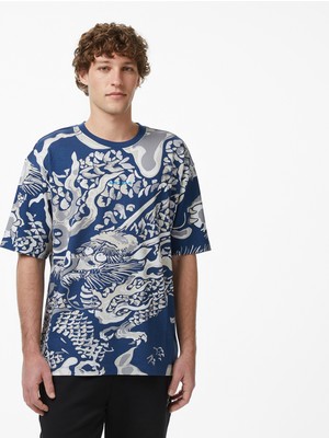 United4 Unıted4 Regular Fit Erkek Lacivert T-Shirt.ındıgo