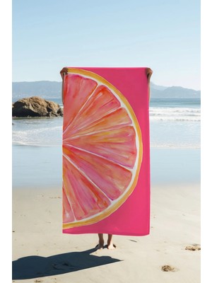 Dolce Mariee Dijital Baskı Plaj Deniz Havlusu 80 x 160 cm Peştamal HVL0275