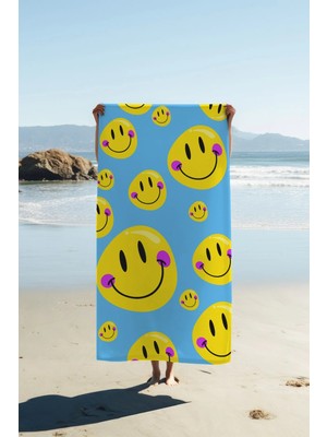 Dolce Mariee Dijital Baskı Plaj Deniz Havlusu 80 x 160 cm Peştamal HVL0277