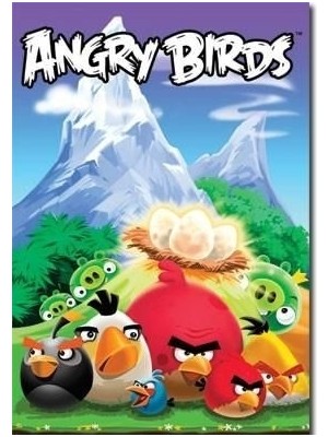 FS Pasta Için  Resim Baskısı Angry Bird  Yenebilir A 4 Pasta Baskısı