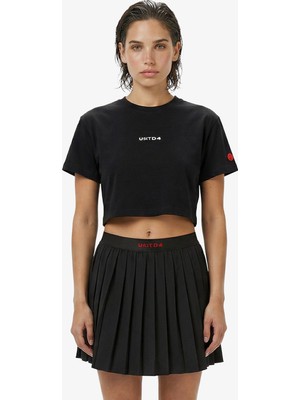 United4 Unıted4 Regular Fit Kadın Siyah T-Shirt.sıyah