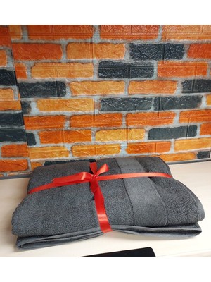 Özdilek Svv Border Yeni Seri Banyo Havlusu (76X147) - Smoke Gray (K.gri)