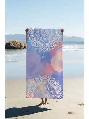 Dolce Mariee Dijital Baskı Plaj Deniz Havlusu 80 x 160 cm Peştamal HVL0261