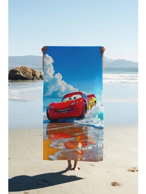 Dolce Mariee Dijital Baskı Plaj Deniz Havlusu 80 x 160 cm Peştamal HVL0246