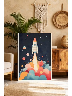 Mgi Design Zarif Bebek Odası Tablosu Vintage Etkili Kanvas Tablo Modern Ev Dekoru