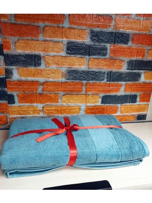 Özdilek Svv Border Kalın ve Süper Emici Yeni Seri Banyo Havlusu (76X147) - Aqua (Su)