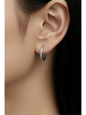Monalisa Home  12MM  Minik Zirkon Taşlı Küpe