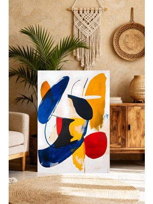 Mgi Design Şık Çağdaş Tablo Eseri Vintage Etkili Kanvas Tablo Yatak Odası Tablosu