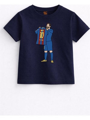 Rabona Fashion Lionel Messi Goat 10 Çocuk T-Shirt