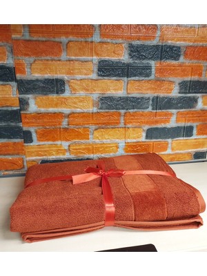 Özdilek Svv Border Kalın ve Süper Emici Yeni Seri Banyo Havlusu (76X147) - Spice