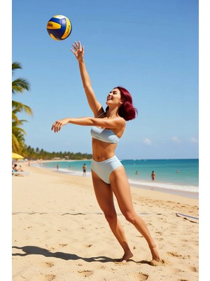 PayBuy Kadın Bikini Takımı Straplez Kesim Ince Askılı Yüksek Bel Hipster Alt Balensiz Örme Simli Kumaş