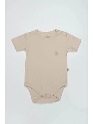 Esranın Dünyası Organik Natural Basic Style Yarım Kol Body BS17103 Bej
