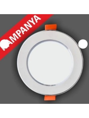 Erbay 10 Adet 3 Renkli Spot – Beyaz Krom 6W