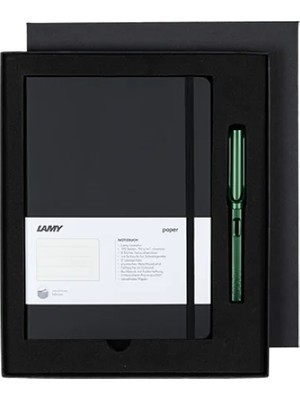 Lamy Al Star Dolma Kalem Aluminyum M Uç Pine / Yumusak Kapak Defter A5 Siyah