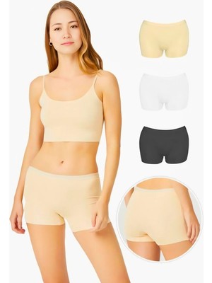 Homay 3'lü Lazer Kesim Boxer Külot