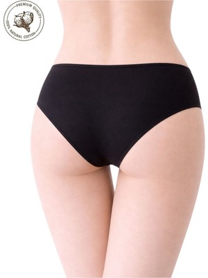 6’lı Kadın Bikini Külot Seti – Iz Yapmayan Modal &amp; Pamuk, Siyah / Beyaz / Ten Renk Seçenekli