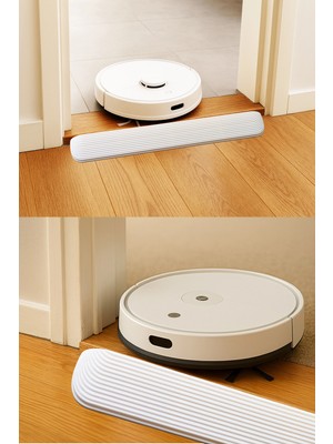 Roboqoq 2.5 cm x 70 cm Robot Süpürge Kapı Eşik Rampası Beyaz