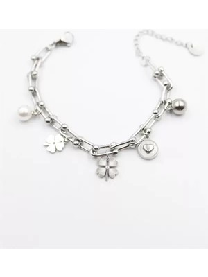 Ata Store Charm Tfn Zincir Bileklik - Gümüş