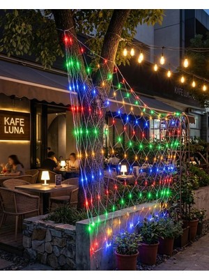 İlk El Grup Ağ Şeklinde LED File Işık Dekoratif Ortam Aydınlatma Bahçe Balkon Süsü