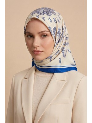 Mimelif Arya Minimal Desenli Twill Eşarp 90X90 cm