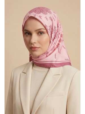 Mimelif Arya Minimal Desenli Twill Eşarp 90X90 cm