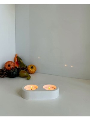 Major Hobi Dekoratif Tealight Mumluk  2’li Mumluk Seti  Masaüstü & Salon Dekoru