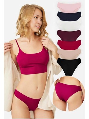 Homay 7'li Lazer Kesim Basic Bikini Külot