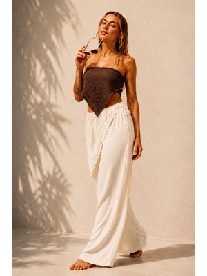 Panto Fashion Fular Detaylı Pantolon