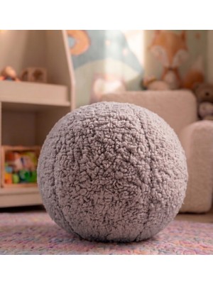 Teddy Store Premium Buklet Yuvarlak Dekoratif Yastık - Teddy Peluş Yastık