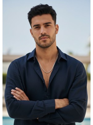 Mimoza Accessories Erkek Zincir Çelik Kolye