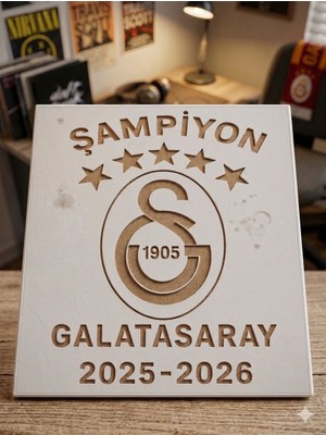 Vardar Galatasaray Taraftar Tablosu 2026 - Ahşap Boyanabilir Duvar Dekoru