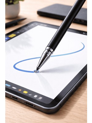 Hereveoyuncak Oppo Reno 6 Uyumlu Dokunmatik Stylus Kalem Disk Uçlu Hassas Tablett Telefon Çizim Kalemi