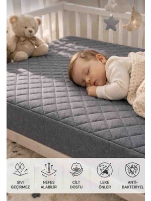 Vellista Home Collection %100 Pamuk Kapitone Sıvı Geçirmez Alez Yatak Koruyucu