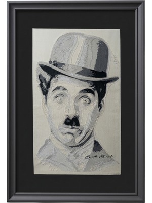 Charlie Chaplin Dokuma  Etiket Tablo