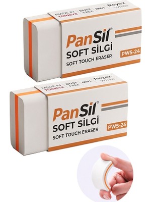 Artlantis Beyaz Silgi Orta Boy Soft Silgi 2 Adet Pansil Yumuşak Silgi Ufalanmayan Okul Büro Yerli Üretim Ekstra Yumuşak