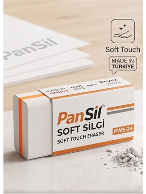 Artlantis Beyaz Silgi Orta Boy Soft Silgi 1 Adet Pansil Yumuşak Silgi Ufalanmayan Okul Büro Yerli Üretim Ekstra Yumuşak