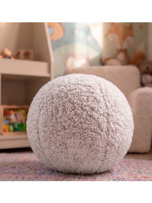 Teddy Store Premium Buklet Yuvarlak Dekoratif Yastık - Teddy Peluş Yastık