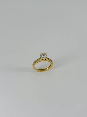 Uravas Store 14 K Gold Kaplama Zirkon Taşlı Yüzük