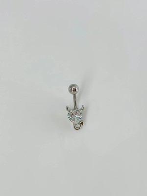 Uravas Store Kalp Detaylı Göbek Piercing