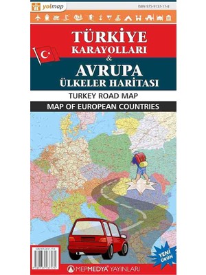 Türkiye Karayolları ve Avrupa Ülkeler Haritası - Turkey Road Map And Map Of European Countries
