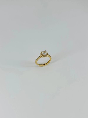 Uravas Store 14 K Gold Kaplama Zirkon Taşlı Yüzük