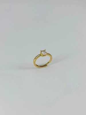 Uravas Store 14 K Gold Kaplama Zirkon Taşlı Yüzük