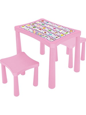 Nacario 03 493 Story Iki̇ Tabureli̇ Masa (Pembe)
