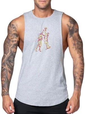 Mutlu Gym Fitness Gym Tank Top Sporcu Atleti (Basket)